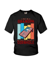 Funny Cornhole Player for Grandpa Youth T-Shirt tile