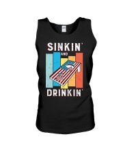Sinkin' and Drinkin' Retro Cornhole Unisex Tank tile