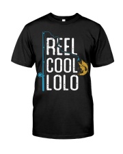 Fishing Reel Cool Lolo Fisherman Classic T-Shirt front