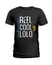 Fishing Reel Cool Lolo Fisherman Ladies T-Shirt tile