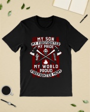 My Son My Firefighter Proud Firefighter Mom Classic T-Shirt lifestyle-mens-crewneck-front-19