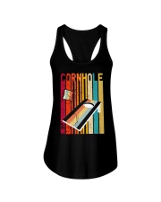 Retro style Cornhole board Outdoor game Ladies Flowy Tank tile
