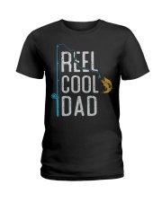 Fishing Reel Cool Dad Fisherman Ladies T-Shirt tile