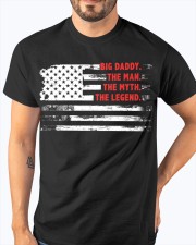 Big Daddy The Man Myth Legend American Flag Classic T-Shirt apparel-classic-tshirt-lifestyle-front-96