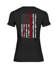 Reel Cool Gung Gung USA Flag Fishing Fisherman Premium Fit Ladies Tee tile