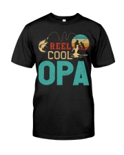 Retro Fishing Reel Cool Opa Classic T-Shirt front