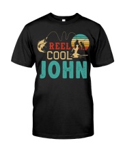 Retro Fishing Reel Cool John Premium Fit Mens Tee tile