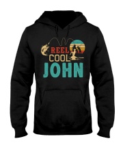 Retro Fishing Reel Cool John Hooded Sweatshirt tile