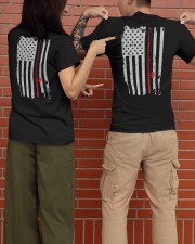 Fishing Rod American Flag Patriotic Fisherman Classic T-Shirt apparel-classic-tshirt-lifestyle-back-146