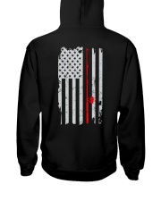 Fishing Rod American Flag Patriotic Fisherman Hooded Sweatshirt tile