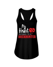 Duck Hunting My Heart belongs to a Duckhunter Ladies Flowy Tank tile