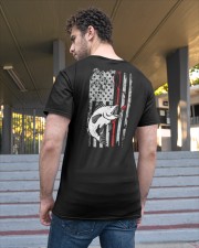 Vintage Fishing USA Flag Bass Fishing Classic T-Shirt apparel-classic-tshirt-lifestyle-back-48