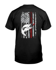 Vintage Fishing USA Flag Bass Fishing Premium Fit Mens Tee tile
