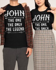 John The One The Only The Legend Classic T-Shirt apparel-classic-tshirt-lifestyle-front-125