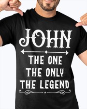 John The One The Only The Legend Classic T-Shirt apparel-classic-tshirt-lifestyle-front-92