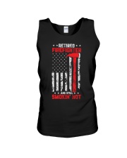 Retired Firefighter and Still Smokin' Hot Unisex Tank tile