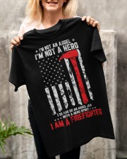 Thin Red Line Firefighter Hero Flag Classic T-Shirt apparel-classic-tshirt-lifestyle-front-117