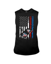 Thin Red Blue line Cornhole Legend Sleeveless Tee tile