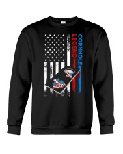 Thin Red Blue line Cornhole Legend Crewneck Sweatshirt tile