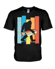 Bigfoot board game cornhole V-Neck T-Shirt tile
