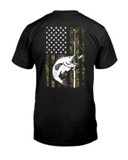 Fishing Camouflage American flag Fisherman Premium Fit Mens Tee tile