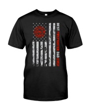 Best Firefighter Dad Ever American Flag Premium Fit Mens Tee tile