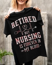 Retired But Nursing Forever In Blood Classic T-Shirt apparel-classic-tshirt-lifestyle-front-117
