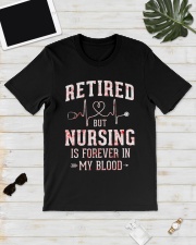 Retired But Nursing Forever In Blood Classic T-Shirt lifestyle-mens-crewneck-front-17