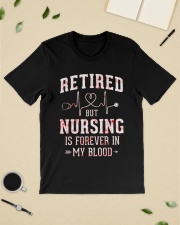 Retired But Nursing Forever In Blood Classic T-Shirt lifestyle-mens-crewneck-front-19
