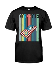 Cornhole Board bags Outdoor Game Funny Cornhole Premium Fit Mens Tee tile