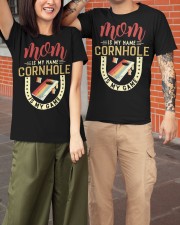 Mom is my name cornhole is my game Classic T-Shirt apparel-classic-tshirt-lifestyle-front-149
