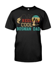 Retro Fishing Reel Cool Bosnian Dad Premium Fit Mens Tee tile