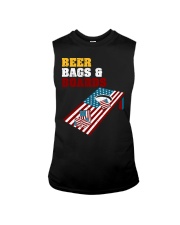Beer Bags and Boards Cornhole Flag Sleeveless Tee tile