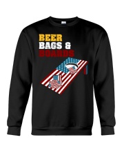 Beer Bags and Boards Cornhole Flag Crewneck Sweatshirt tile