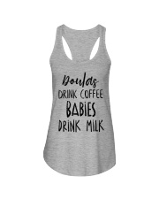 Doulas Drink Coffee Babies Drink Milk Ladies Flowy Tank tile
