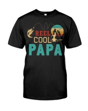 Retro Fishing Reel Cool Papa Classic T-Shirt front