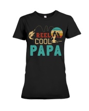 Retro Fishing Reel Cool Papa Premium Fit Ladies Tee tile