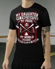 My Daughter My Firefighter Proud Firefighter Dad Classic T-Shirt apparel-classic-tshirt-lifestyle-front-103