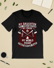 My Daughter My Firefighter Proud Firefighter Dad Classic T-Shirt lifestyle-mens-crewneck-front-19