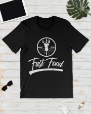Fast Food Funny Deer Hunting Classic T-Shirt lifestyle-mens-crewneck-front-17