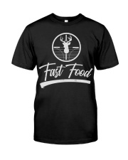 Fast Food Funny Deer Hunting Premium Fit Mens Tee tile