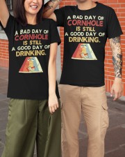 Funny bad day of cornhole Is good day of drinking Classic T-Shirt apparel-classic-tshirt-lifestyle-front-149