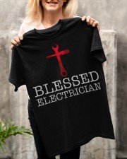 Blessed Electrician Classic T-Shirt apparel-classic-tshirt-lifestyle-front-117