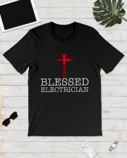 Blessed Electrician Classic T-Shirt lifestyle-mens-crewneck-front-17