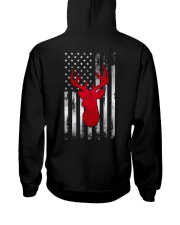 Deer Hunting Patriotic American USA Flag Hooded Sweatshirt tile