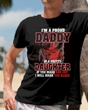 I'M PROUD DADDY OF PRETTY DAUGHTER Classic T-Shirt lifestyle-mens-crewneck-front-11
