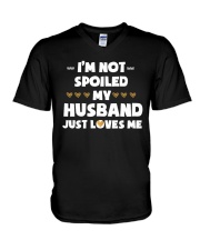 Im Not Spoiled My Husband Just Loves Me V-Neck T-Shirt thumbnail