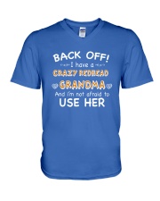 CRAZY REDHEAD GRANDMA T-SHIRT TANK TOP HOODIE HAT V-Neck T-Shirt front