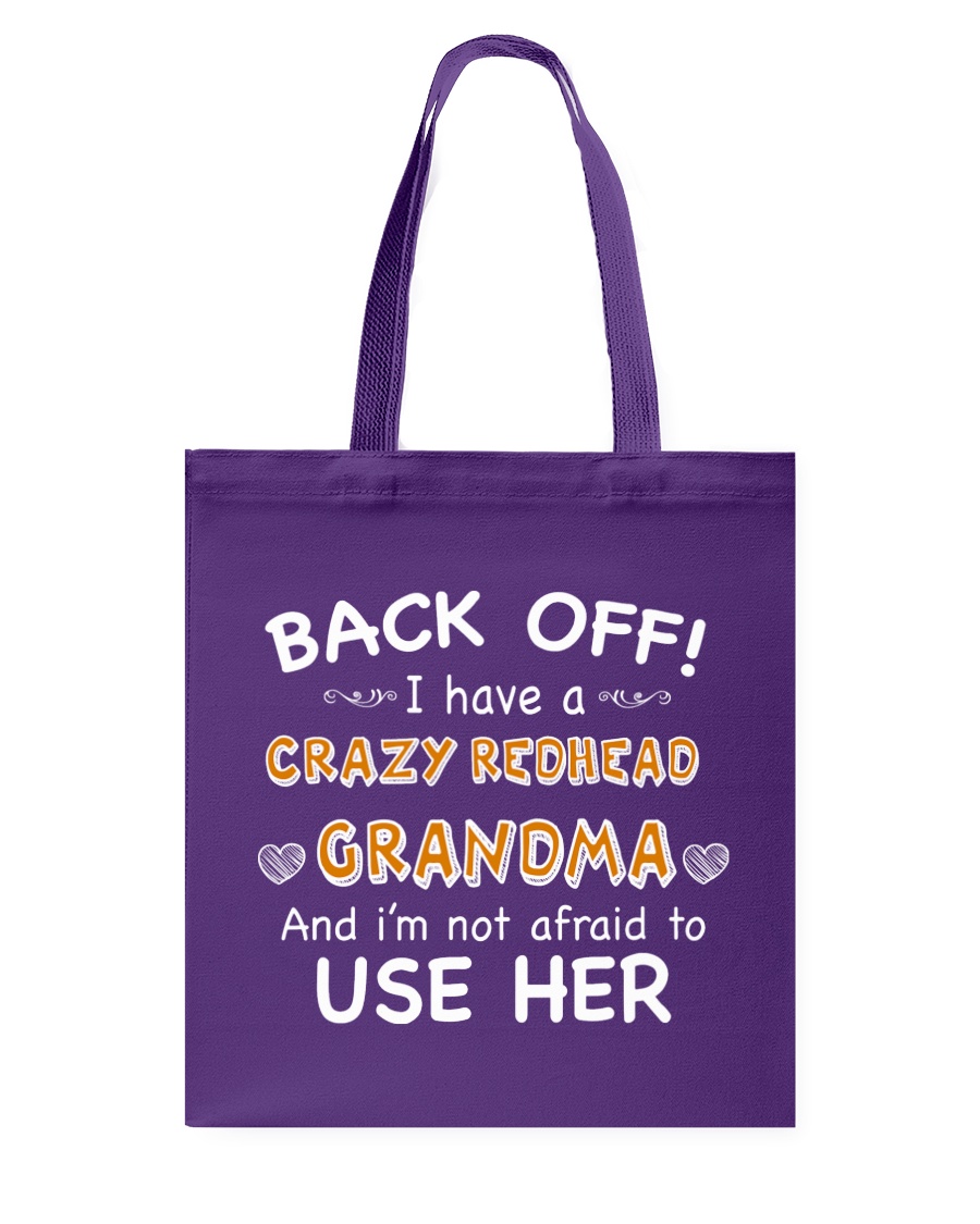 CRAZY REDHEAD GRANDMA T-SHIRT TANK TOP HOODIE HAT Tote Bag
