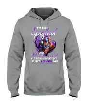 Im Not Spoiled My Husband Just Loves Me Hooded Sweatshirt front